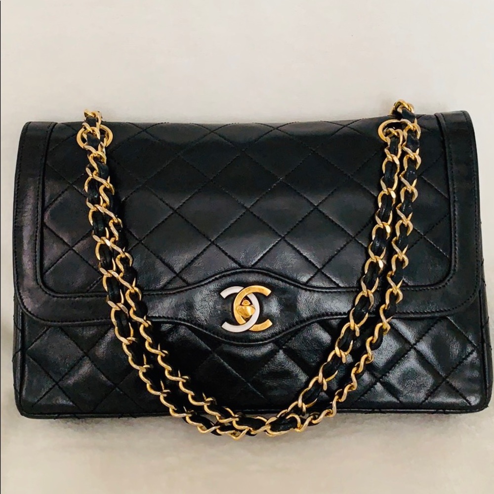 Auth CHANEL 2.55 Paris Limited Jumbo Flap bag - Picture 1 of 8